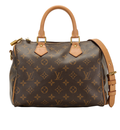 Speedy Bandouliere 25, &pound;995, Handbags, Brown, Canvas, Front view
